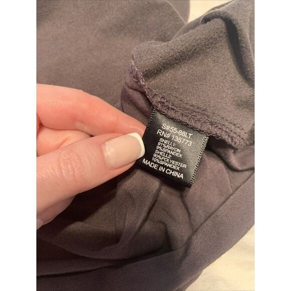 Olivaceous Womens Solid Dark Chocolate Brown Vegan Faux Suede Tank Top Small - Picture 4 of 4